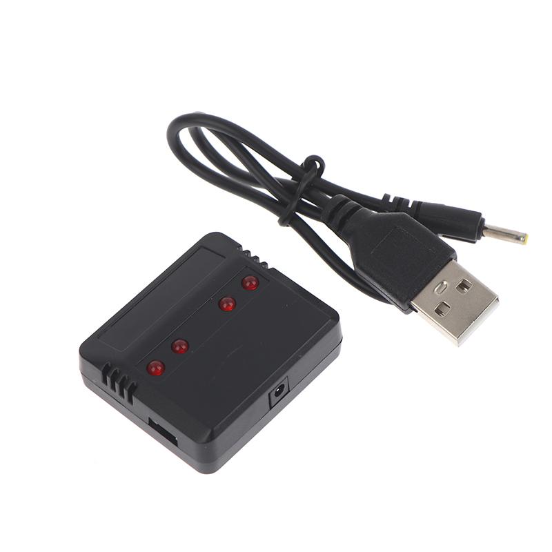 Încărcător USB Lipo 4 în 1 de 3,7 V pentru E010 H31 X4 Syma X5Sw X5C X5Hw Barcă RC Mașină Dronă Elicopter Piese Accesorii