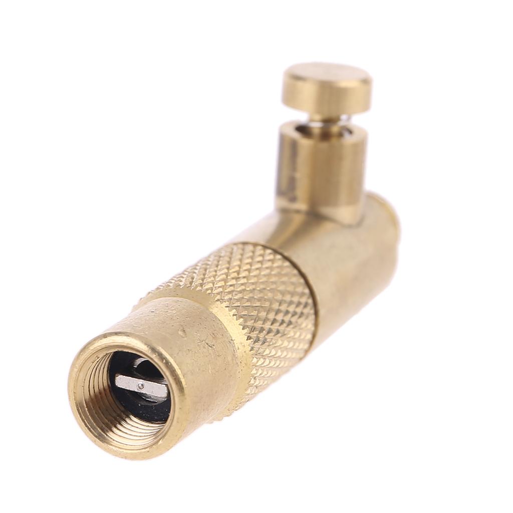 Brass Mini Air Compressor Portable Automotive Car Tire Deflation Connector Screw-in Type for Hose Repair Inflate Chuck