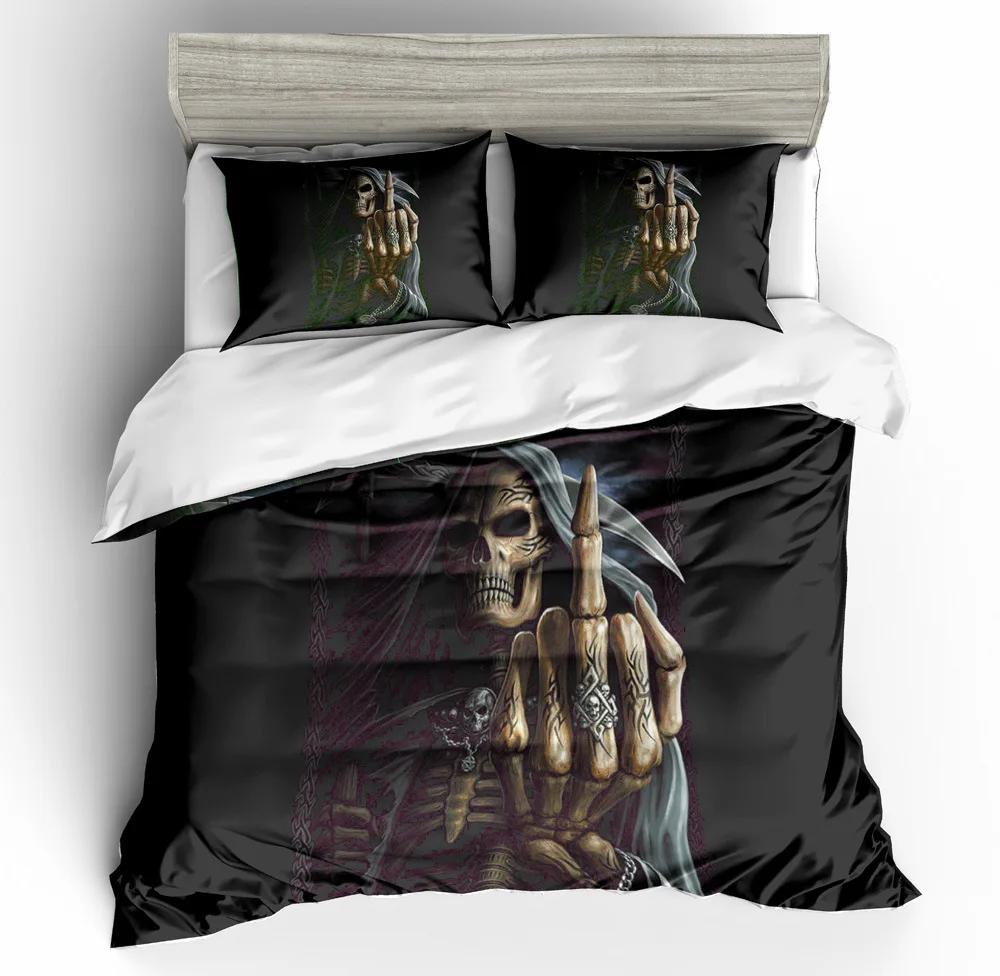 

Quilt Cover Sexy Poker Girl Skull King Bedding Set Western Halloween Duvet Cover Sets Home Textile Califking Bed Set Dropship EU single(135x200cm)