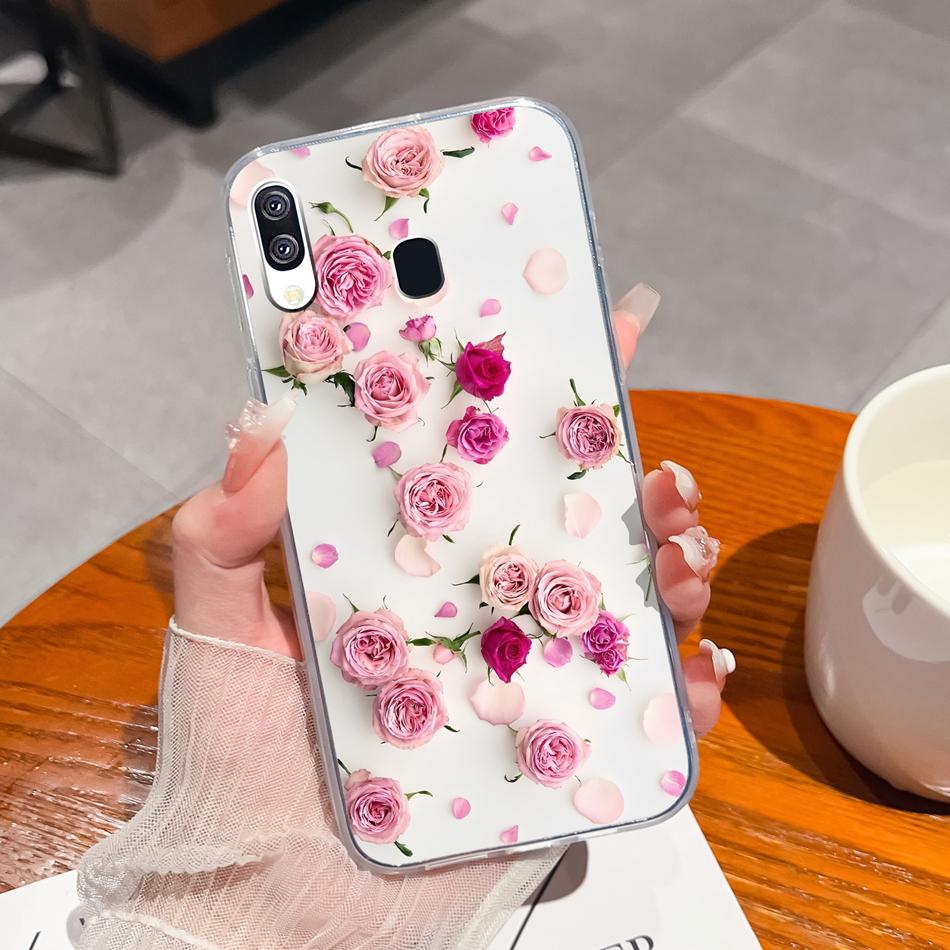 For Samsung Galaxy A40 A41 Phone Case Simple Creative Clear Back Cover For Samsung A 40 A 41 Soft TPU Silicone Anti Drop Fundas