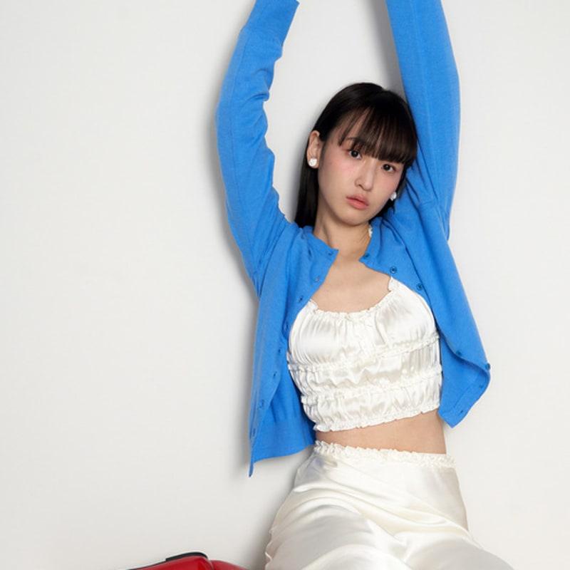 geegee rose formica earring - white