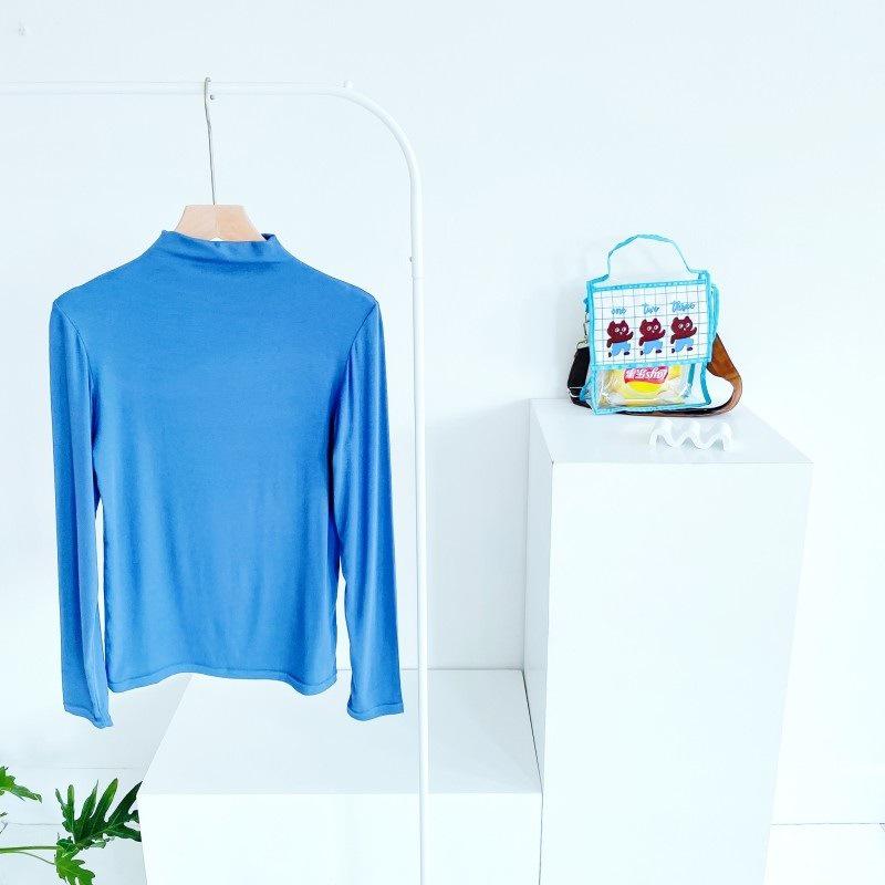 2021 Autumn Kids' High Neck Modal Long Sleeve Base Layer