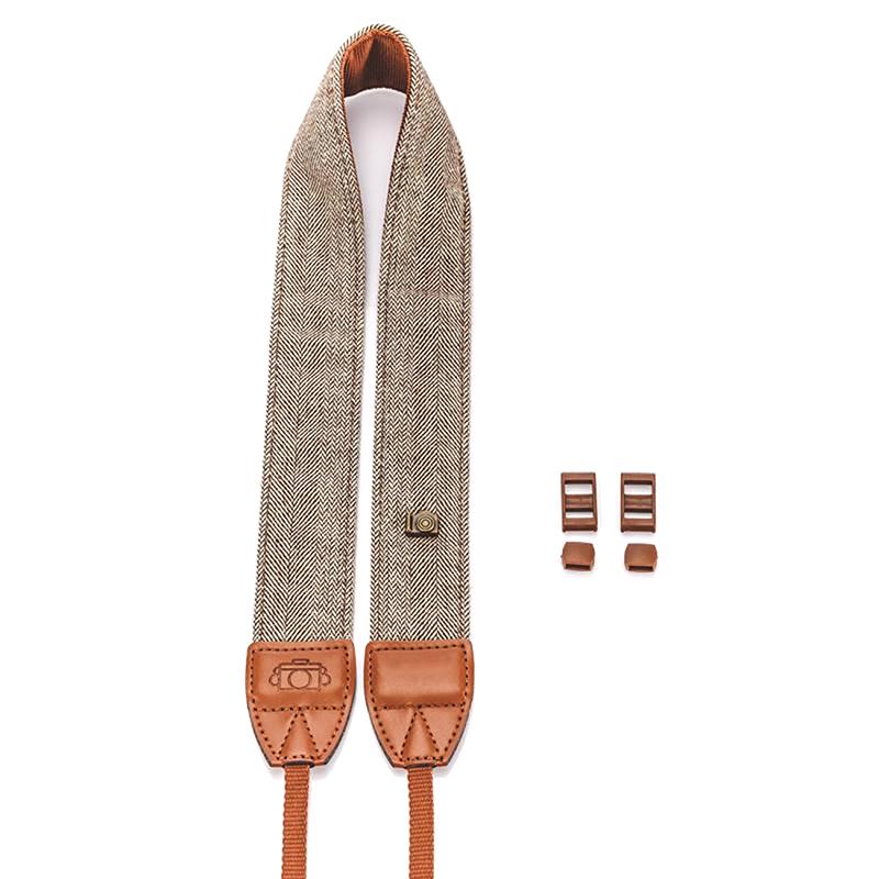 Tragbarer Kameragurt, Kamera-Schulter-Hals-Gurt, Vintage-Gurt, 100 % Baumwolle, Kameragurt für Sony Nikon Canon Olympus DSLR-Kamera