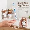 2Pcs Highland Cow Statue Home Ornament Resin Statue Ox Figurine for Home Bookshelf Office Table Decor Figurine As Birthday Gift