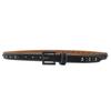Women's 2.3cm Wide Rhinestone Leather Belt - European and American Cowboy Style Waistband