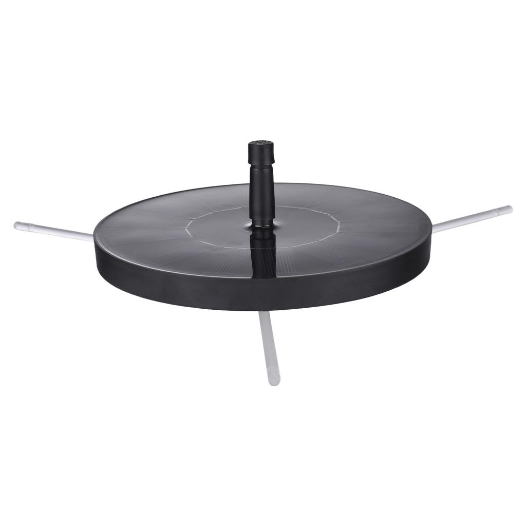 Ulepszona pompa fontanny solarnej Panel szklany Regulowana wysokość do kąpieli dla ptaków Ogród Basen Staw 16cm/6.3in