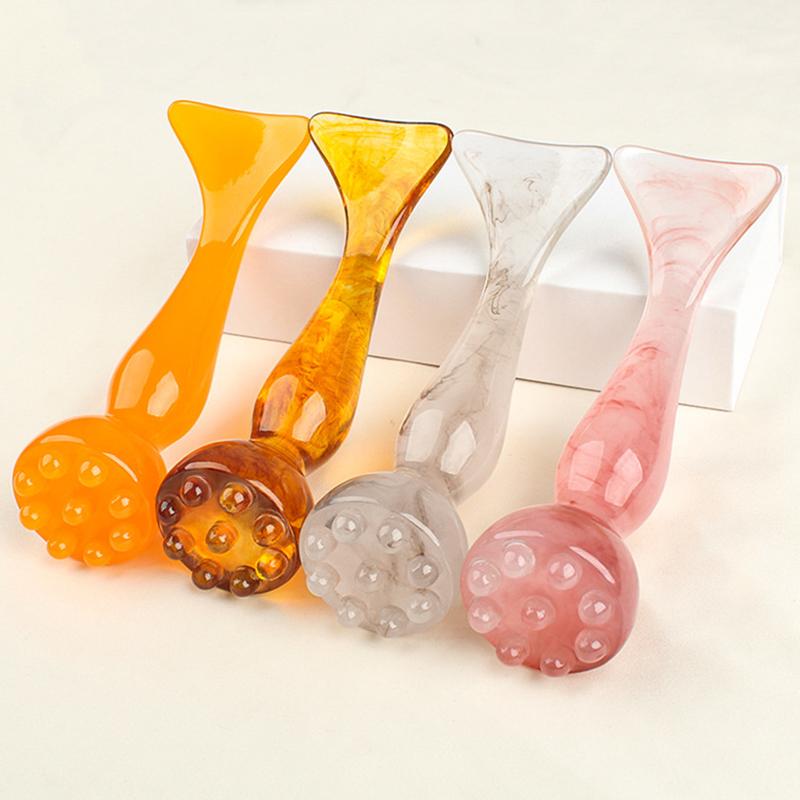 Lotus Seedpod Gua Sha Tool 1Pcs Resin Facial Stick for Relaxing Face Massage and Sculpting Contours