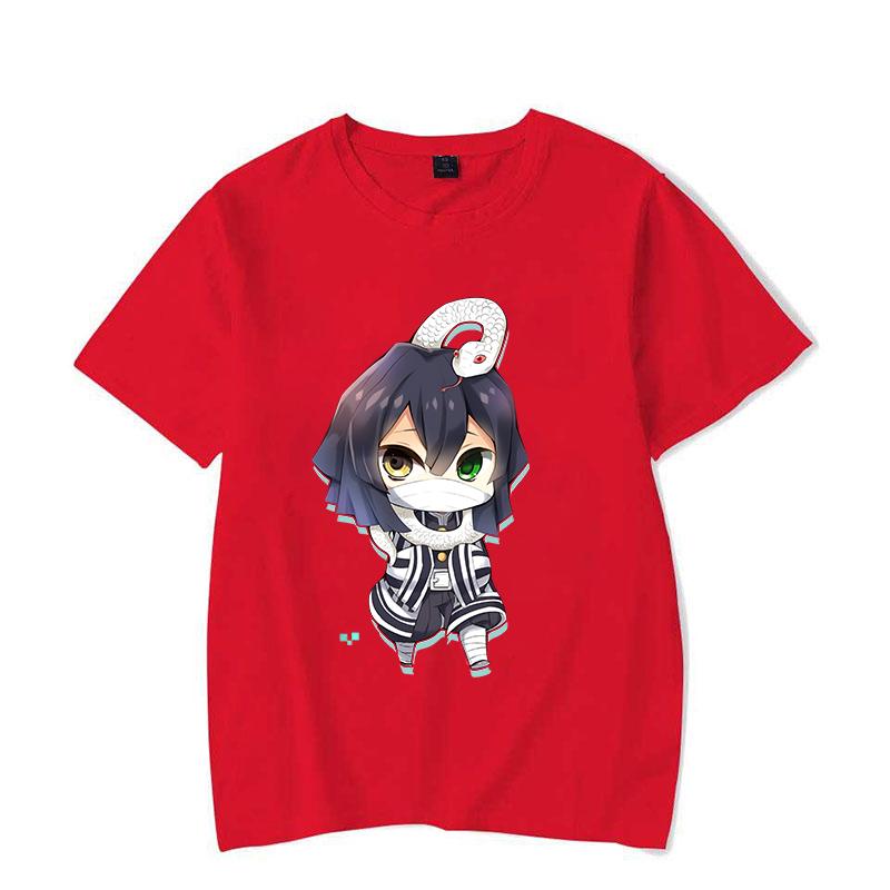 New Fashion Cute Iguro Obanai Printed T-shirts Women Men Shirt Tee Anime Graphic T Shirt Female Casual Top Summer Short Sleeve