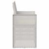 Garden Dining Chairs 2 pcs White and Cream PP