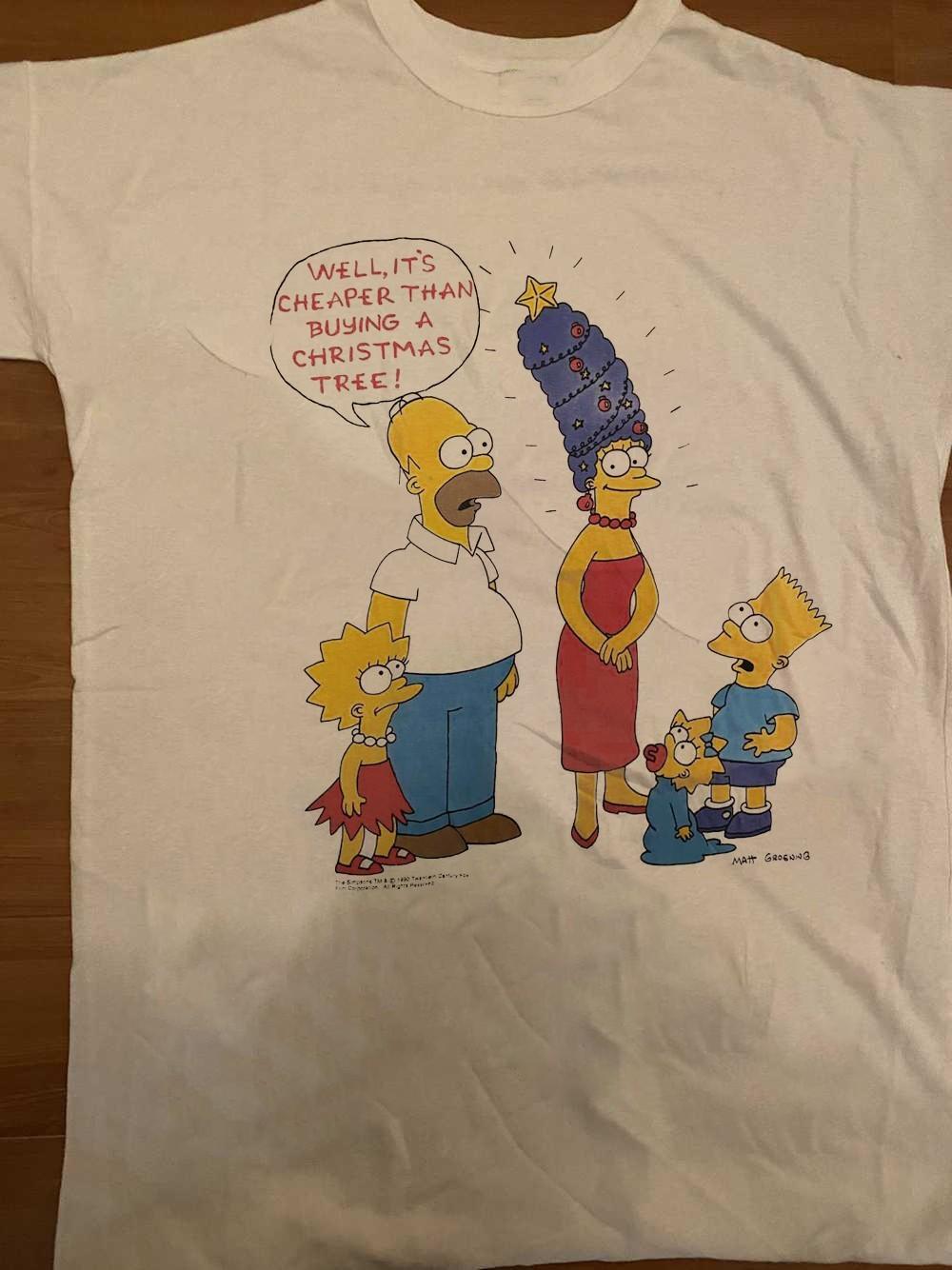 New Rare Simpsons Christmas Gift For Fans Men S-235XL Shirt LW353 XXL