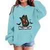 Kids Halloween Printed Hoodie Casual Loose Fit Sweatshirt for Holiday Party and Everyday Use