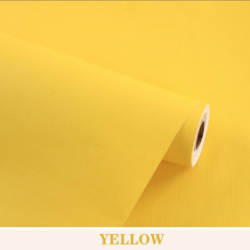 Pure Color Wallpaper PVC Waterproof Moisture-proof Self-adhesive Color of Macaron Wallsticker Furniture Renovation