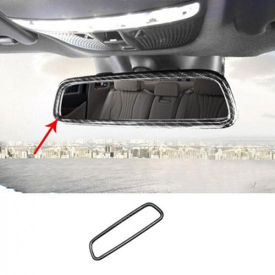ABS Carbon Fiber Front Reading Light Lamp Trim 1X For Mercedes-Benz GLC 2016-19