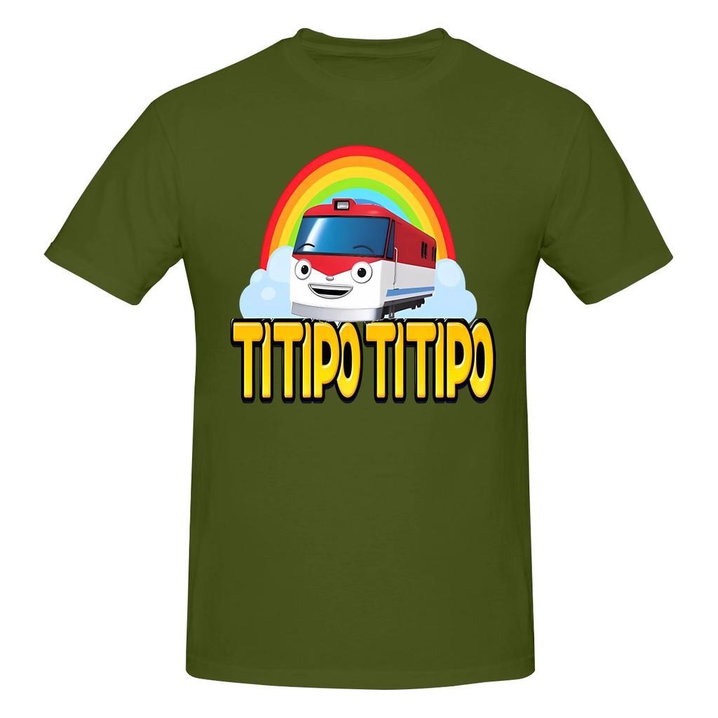 Titipo Train Regular Style Tshirt Casual Youthful Feeling Basic Versatile Cotton Tee