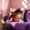 Aidan Gallagher Square DoubleSided printed Pillow Case Bedroom Bedside Pillow Sofa Cushion Cover