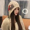 Autumn And Winter Warm Handmade Braid Knitted Hat Trend   Patch Tassel Wool Hat