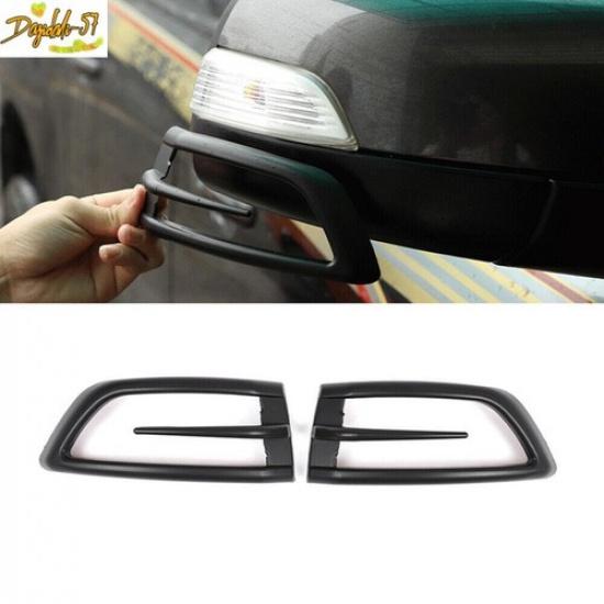 For Ford Ranger 16- Matte Black Rearview Mirror Turn Light Lamp Cover Trim