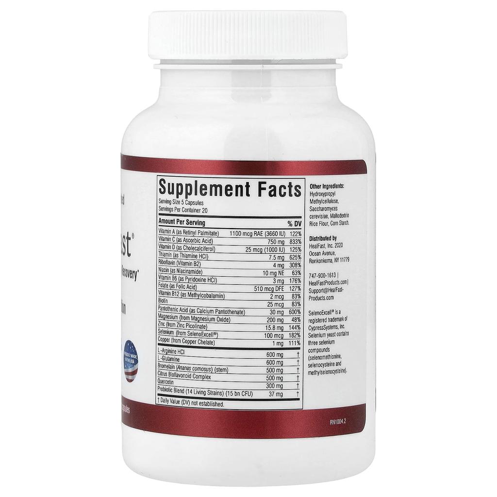 HealFast, Post-Surgery Nutrition, 100 Vegetable Capsules