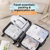 Travel Storage Bag Seven Piece Set With Polyester Material For Packing And Organization