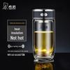 HEENOOR Double-Layer Glass Tea Infuser Bottle