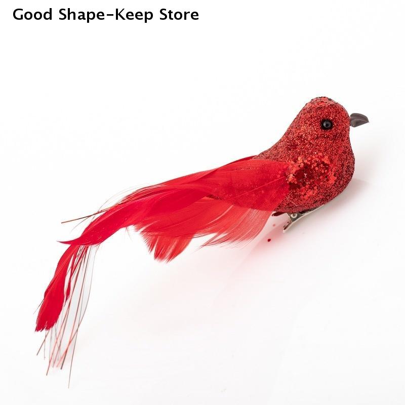 1Pcs Shiny Faux Birds Craft Foam Feather Miniature Birds for Home Garden Wedding Decorations