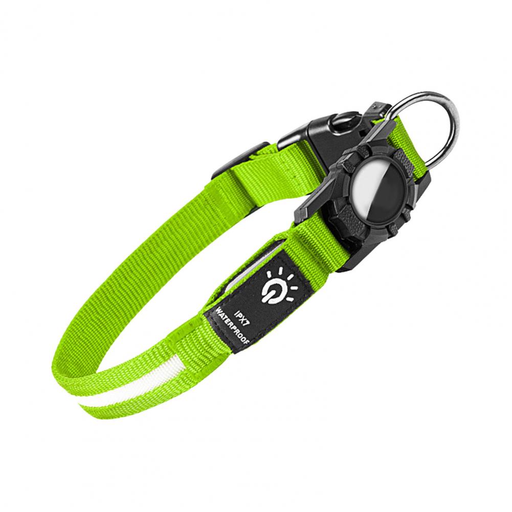 Leichtes Hundehalsband für kleine Hunde Verschleißfestes Hundehalsband für Outdoor-Abenteuer Wiederaufladbares LED-Hundehalsband für die Nacht