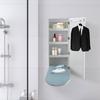 Wall Mount Ironing Board Cabinet with Mirror 180° Swivel Foldable Ironing Board w/ Storage for Home, Apartment and Small Spaces