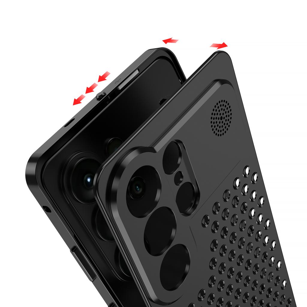 Aluminum Fragrance Hollow Heat Dissipation Phone Case For Samsung S23 S24 S25 S26 Ultra Lens Protection Shockproof Cover