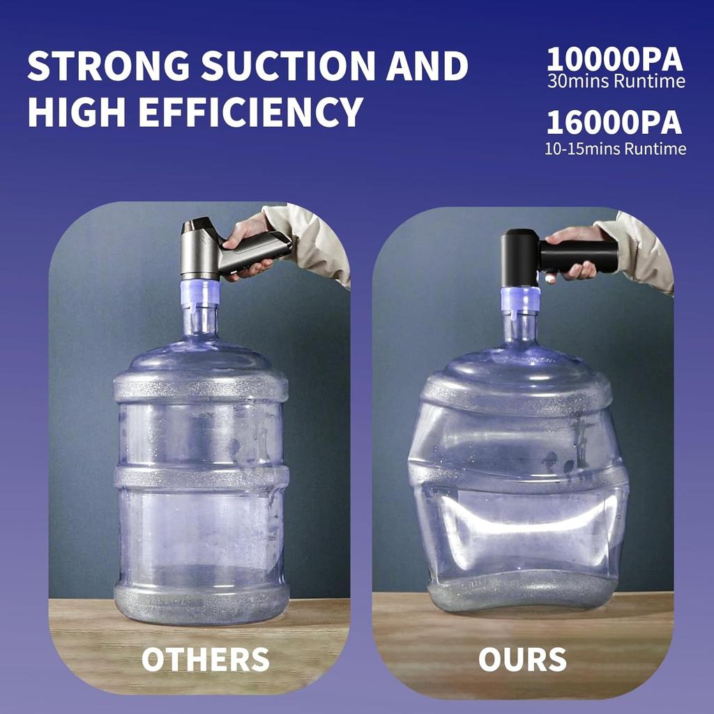 Car Vacuum Cleaner, 16000PA Car Vacuum Portable Cordless, 4-in-1 Mini Handheld Vacuum with Brushless Motor and Type C, Strong Suction Portable Vacuum