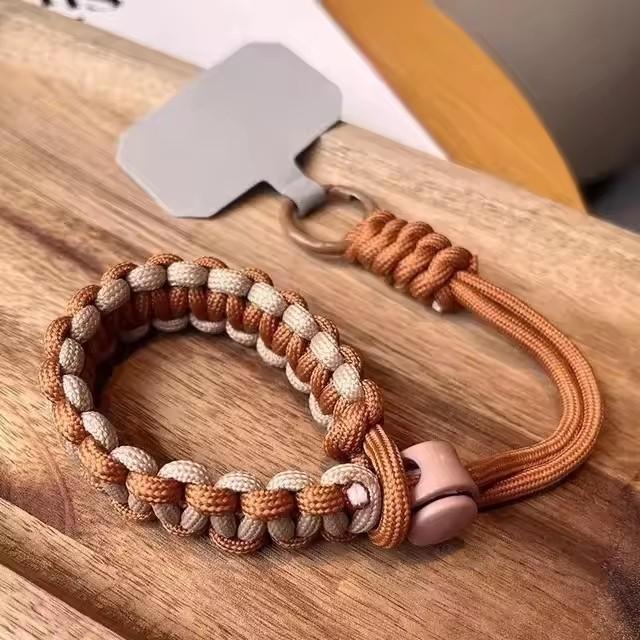 Handwoven Adjustable Mobile Phone Universal Lanyard Wrist Strap Outdoor Sports Convenient Safety Anti-Drop Rope
