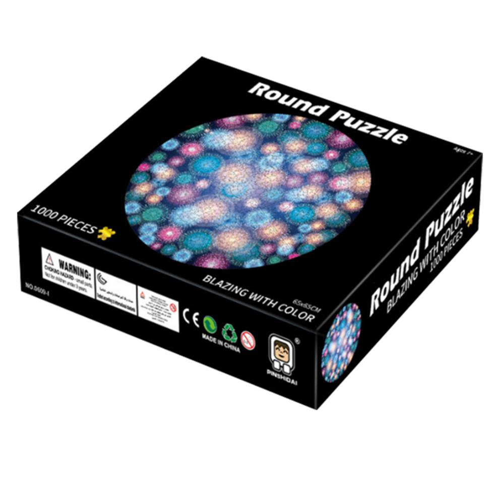 

Rinablu Adult Concentration Round Puzzle 1000 - Fireworks
