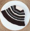 Bucket Hat For Outdoor, Women'S Autumn Winter Fisherman Hat Windproof Warm Korean Style Knit Cap, Small Face Fit (Beige/Black)