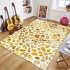 Watercolor Stone Print Area Rug Non-Slip Washable Soft Colorful Abstract Floor Mat for Living Room Bedroom Home Decor