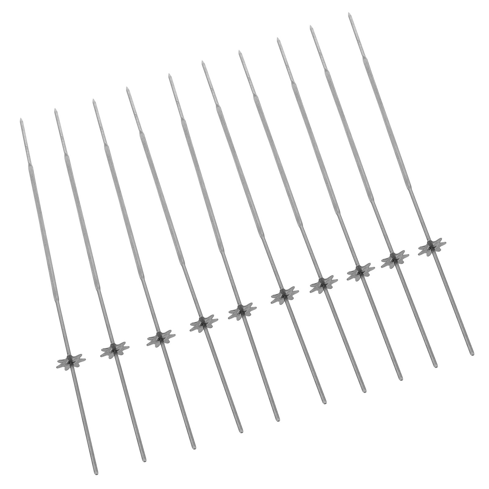 

Шпажки для барбекю из нержавеющей стали Многоразовые палочки для барбекю Металлические инструменты для гриля Кебаб Принадлежности Высокотемпературные Безопасные Практичные серебряный