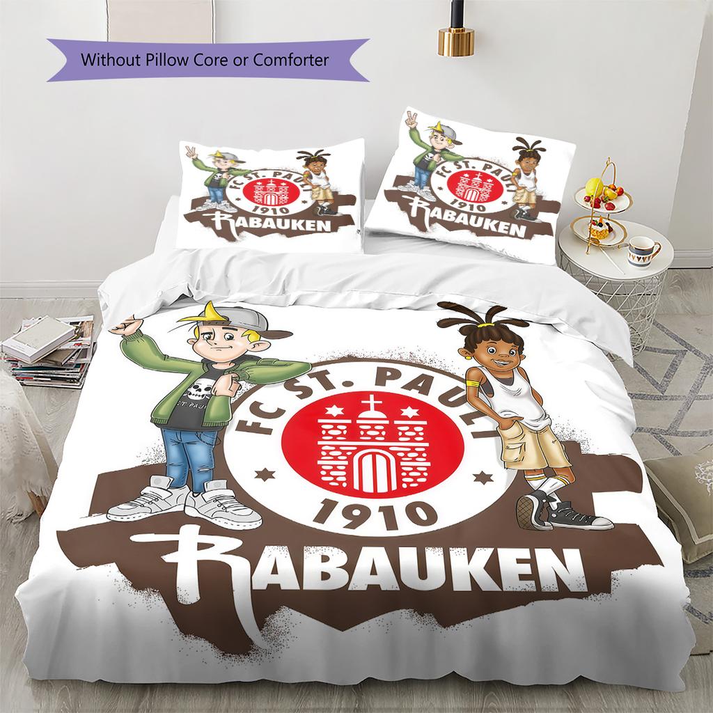St. Poster di Pauli Set Piumone Biancheria da Letto Copripiumone Federa Decorazione per la Casa Regalo di Compleanno (1 * copripiumino + 2 * federa, senza nucleo)