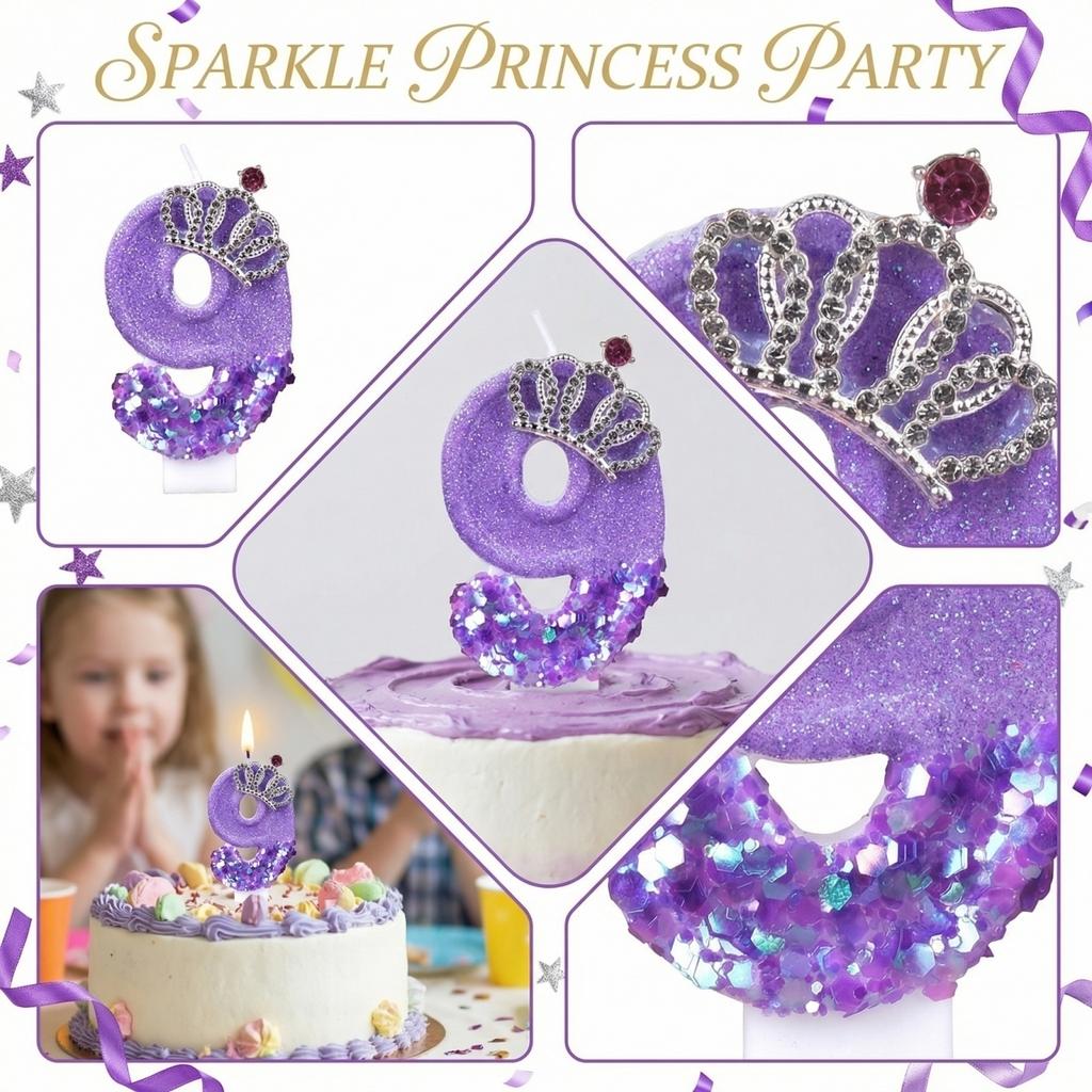 Fashion Cartoon Creative Birthday Candles Party Digital Candles