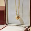 Collana edizione limitata per il 100° anniversario, collana a tre anelli a tre colori, spedita in materiale oro V, versione di precisione con spessa placcatura in oro