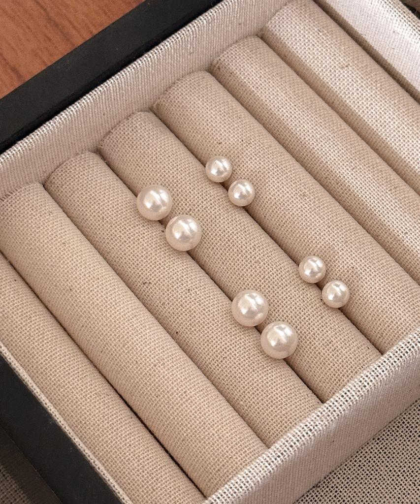 Code.H (14K Gold) Sw Pearl Earrings_8Mm