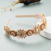 Hairband-style Exaggerated Fabric Hairband with Flower-shaped Headband and Thin Edge Accessory for The Hair