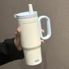 High-Capacity 316 Stainless Steel Insulated Cup with Straw