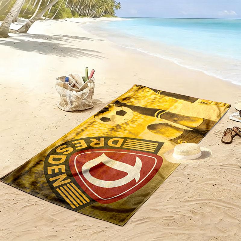 SGD FC Print Beach Towel, Large Soft Quick Dry Towel for Beach Camping Swimming