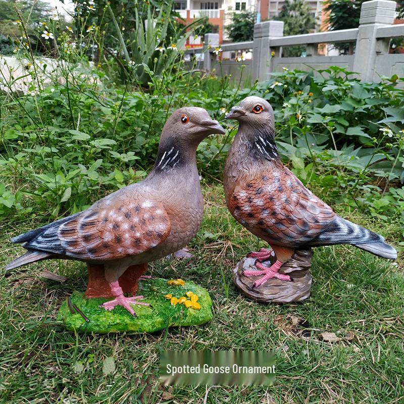 Dove Tree Resin Garden Ornaments: Outdoor Sculpture & Horticulture Set