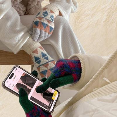 J.LARUEN Wollmischung Touch-Handschuhe Geschenkverpackung