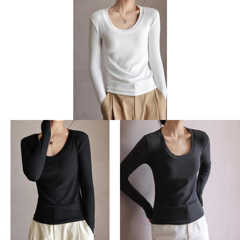 Moisturewicking Modale Long Sleeve T Shirt For Women With Slim Fit Comfort For Autumn Casual Wear