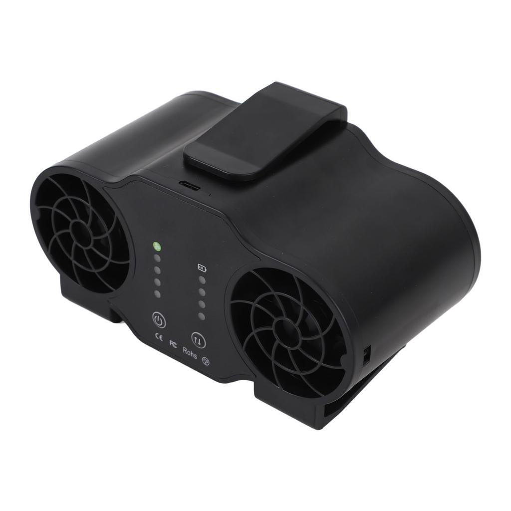 Portable Waist Clip Fan Super Strong Airflow 4 Speed Personal Wearable Fan USB Rechargeable Hanging Neck Fan Forward