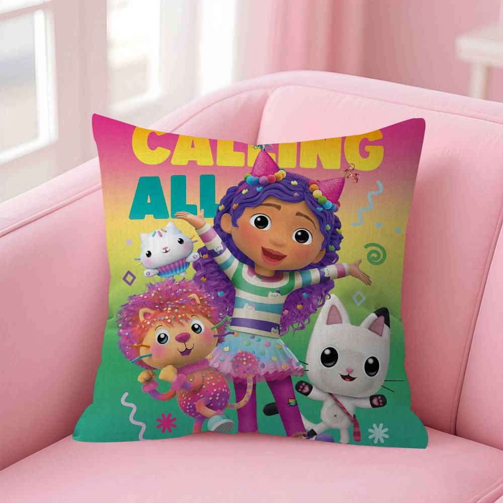 GGabbys Dollhouse Personalized Pillow Dust Cover Bedroom Kids Party Decoration Pillowcase Birthday Children Gift