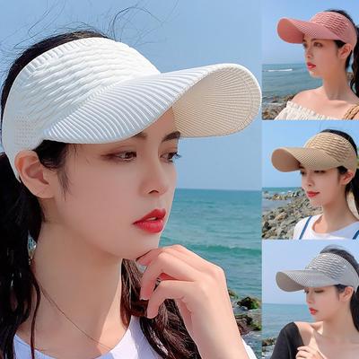 Women Empty Top Hat  Outdoor Sports Peaked Cap  Sun Hat Sunshade Sun Hat