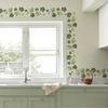Removable Wall Stickers Green Leaf Vine PVC Decals Self-adhesive Corner Wallpaper Decoration