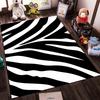 "Black and White Zebra Stripe Area Rug for Modern Home Decor" Suitable for use as an anti-slip for living room bedroom sofas
