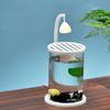 Fish Tank Lighted Glass Aquarium Fish Tank Ornament Thicken Decoration for Bedroom Desk Study Room Workplace Classroom Living